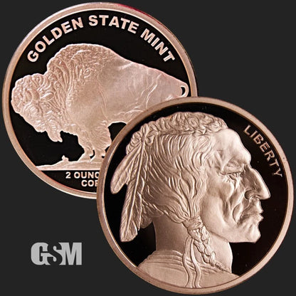 2 oz Copper Buffalo Authentic