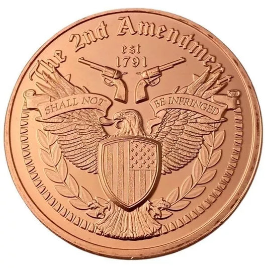 LOT OF 100 X 1 oz copper Eagle with 2 Guns/ wings