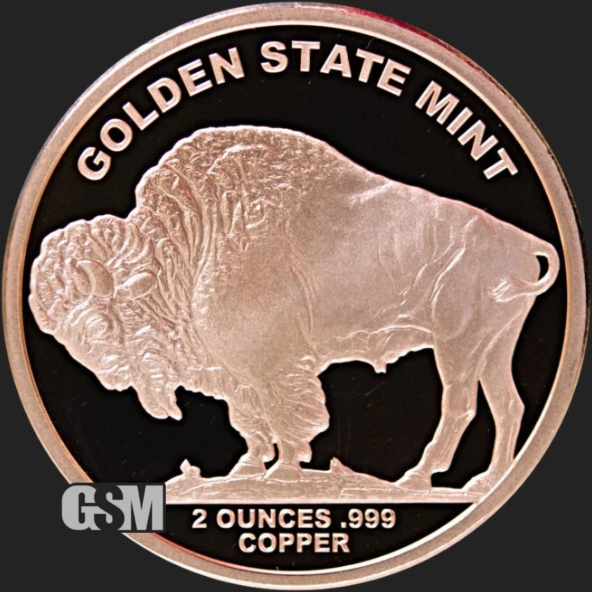 2 oz Copper Buffalo Authentic