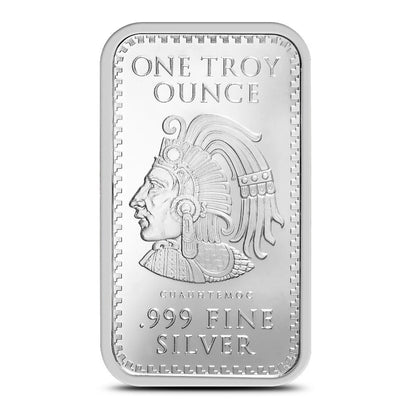 1 oz Silver Aztec Calendar Bar