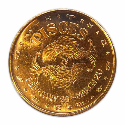 1 oz Copper Zodiac Pisces
