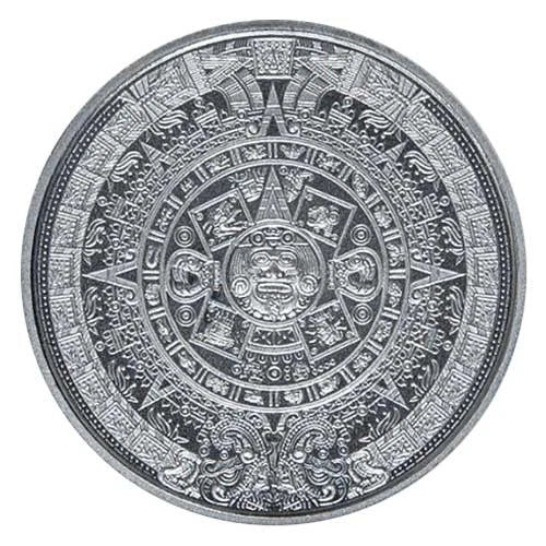 1/10 oz Silver GSM Aztec Calendar Round