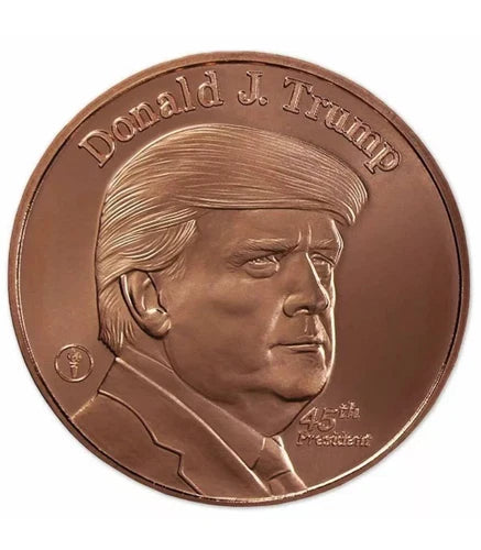 1 oz Copper MMX Trump 45th Presidental Portrait