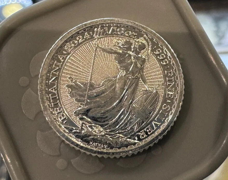 1/10 oz Silver Britannia and Liberty 2024 Round
