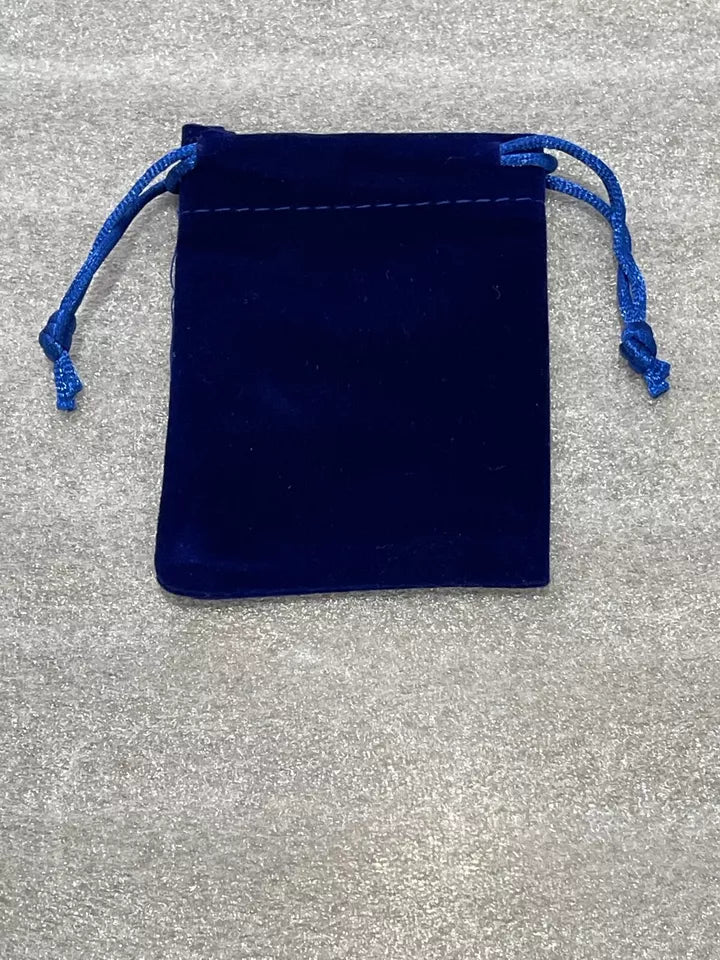 Blue Velvet Bag For 1 oz Round