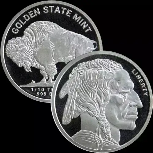 1/10 oz Silver GSM Buffalo (2)
