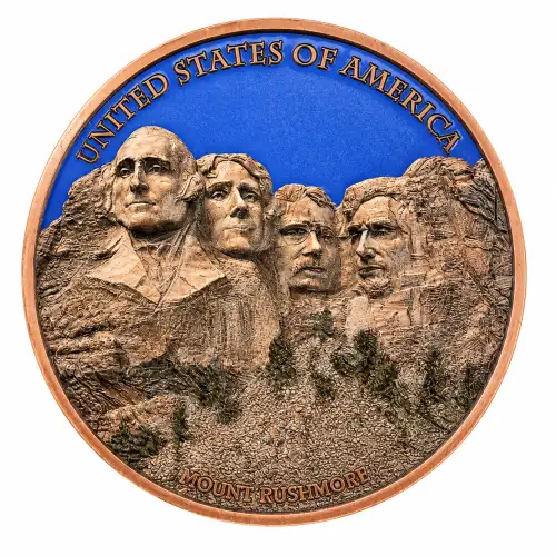 1 KG Mount Rushmore Colorized Copper in Capsule (4)