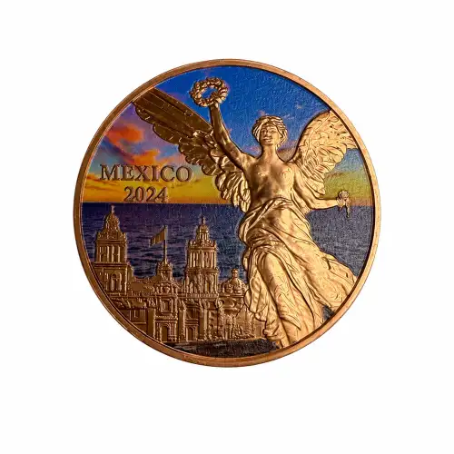 1 oz Colorized Libertad Copper Round