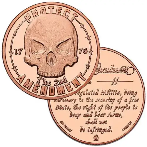 1 oz Copper 2nd Amendment Skull (3)