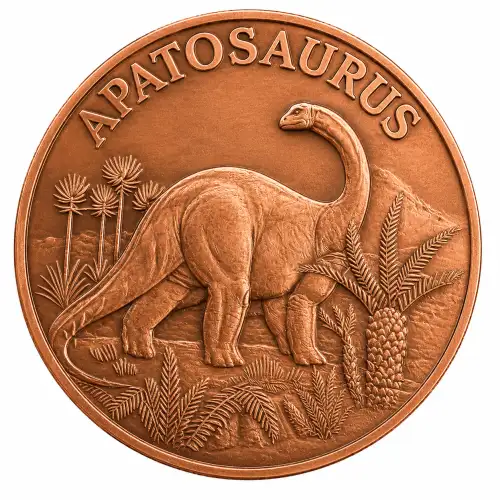 1 oz Copper Apatosaurus (2)