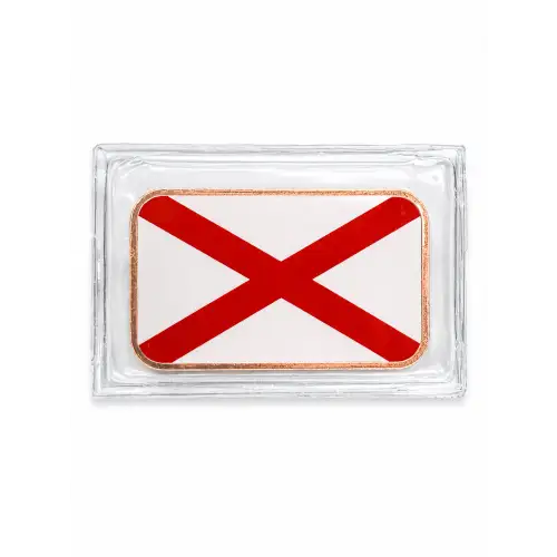 1 Oz Copper Bar Alabama State Flag (2)