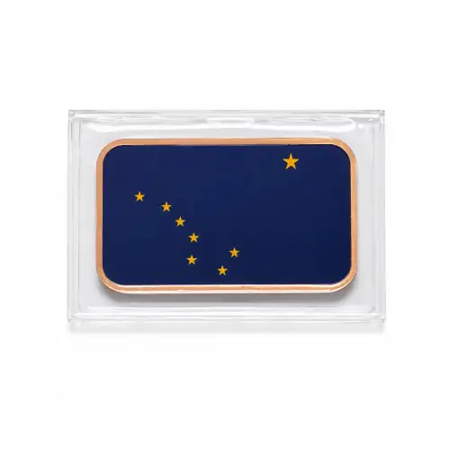 1 Oz Copper Bar Alaska State Flag (2)