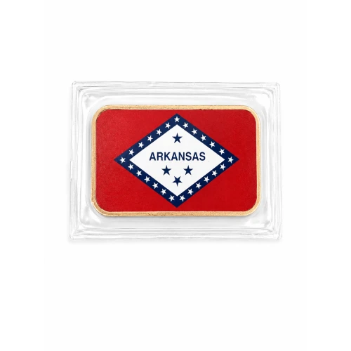 1 Oz Copper Bar Arkansas State Flag (2)