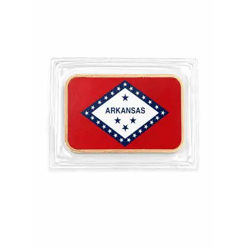 1 Oz Copper Bar Arkansas State Flag (2)
