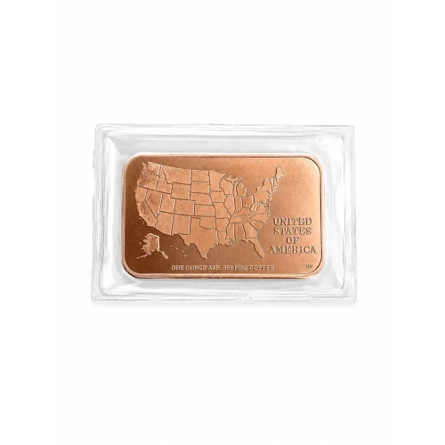 1 Oz Copper Bar Iowa State Flag (2)