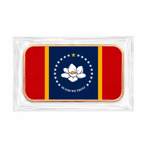1 Oz Copper Bar Mississippi State Flag (2)