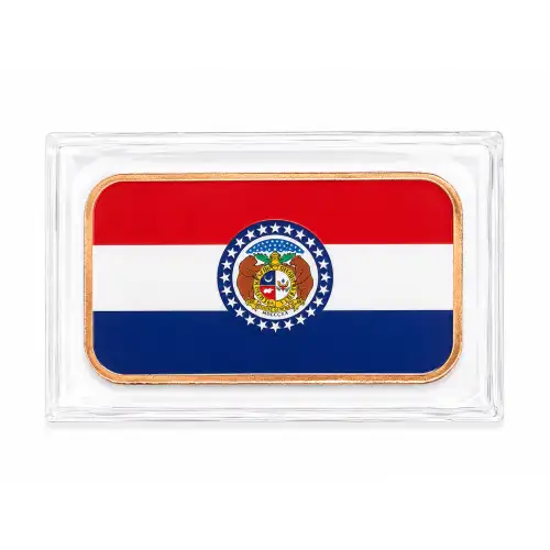 1 Oz Copper Bar Missouri State Flag (2)
