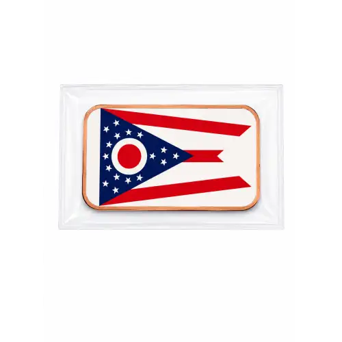 1 Oz Copper Bar Ohia State Flag (2)