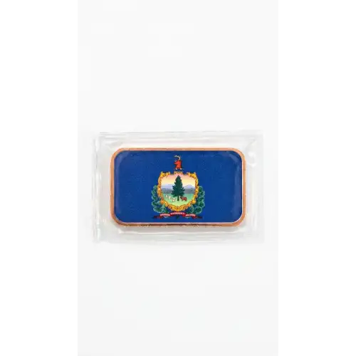 1 Oz Copper Bar Vermont State Flag (3)