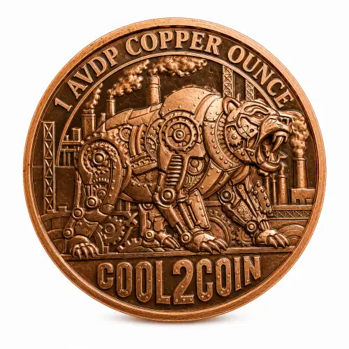 1 oz Copper Bull and Bear (2)