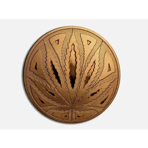 1 Oz Copper Cannabis Big Leaf