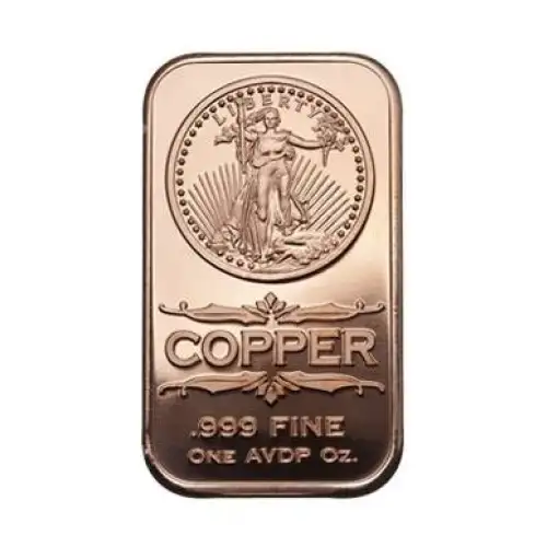 1 oz copper front walking liberty/ wings