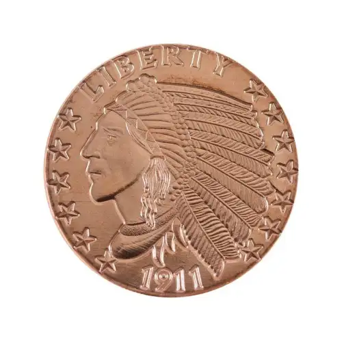 1 Oz Copper Incuse Indian OSB