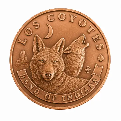1 oz Copper Los Coyotes
