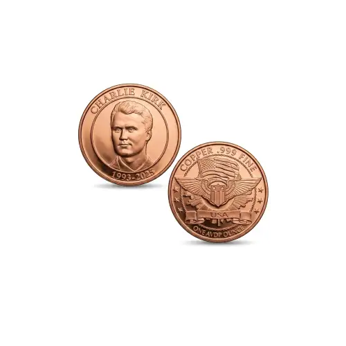 1 oz Copper Round Charlie Kirk