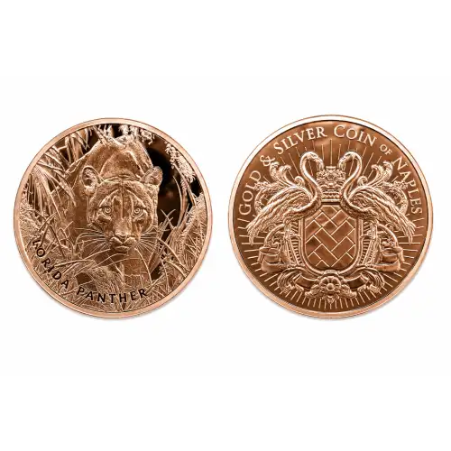 1 Oz Copper Round Florida Panther