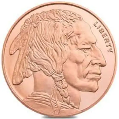 1 Oz Copper Round Indian Head With Buffalo (2)