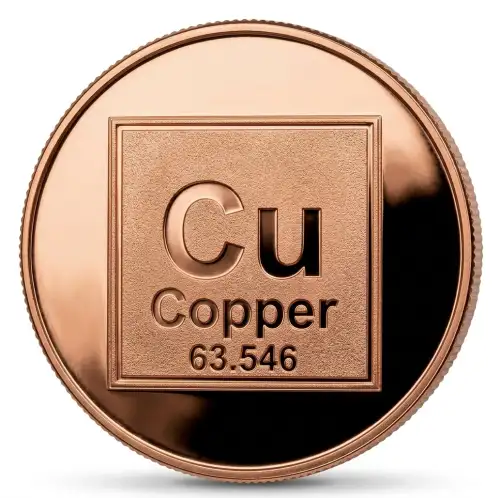 1 Oz Copper Round Libertad Mexico-HLM