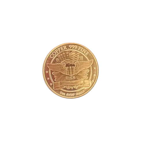 1 oz copper round Morgan dollar