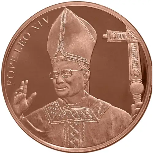 1 Oz Copper Round Pope Leo XIV- HLM