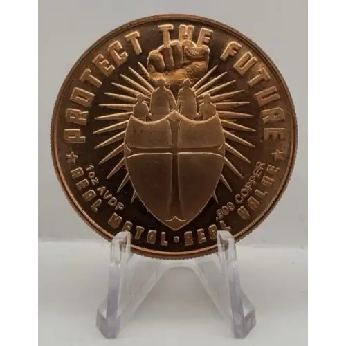 1 Oz Copper Round-Safety In Numbers-Men In Arms
