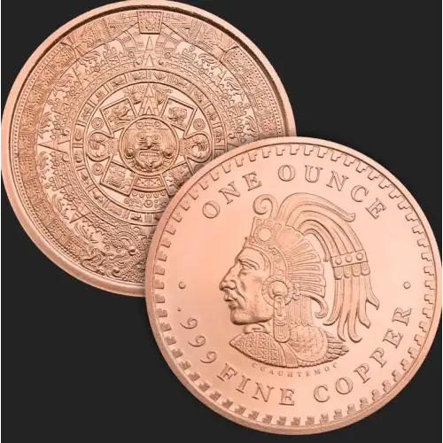 1 Oz Copper Round Saint Gaudens HLM [DUPLICATE for #548378]