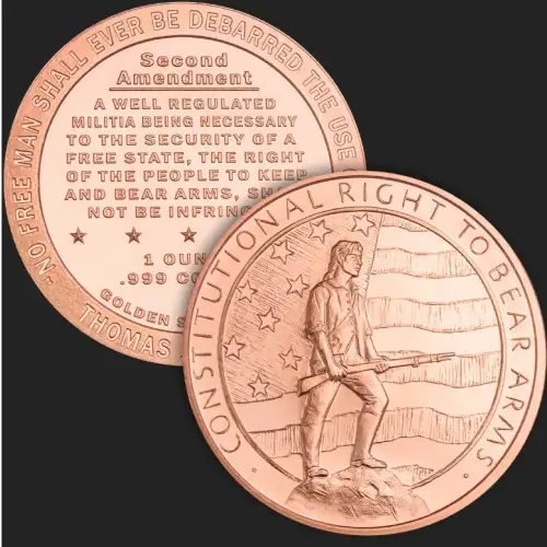 1 oz Copper Second Amendment GSM
