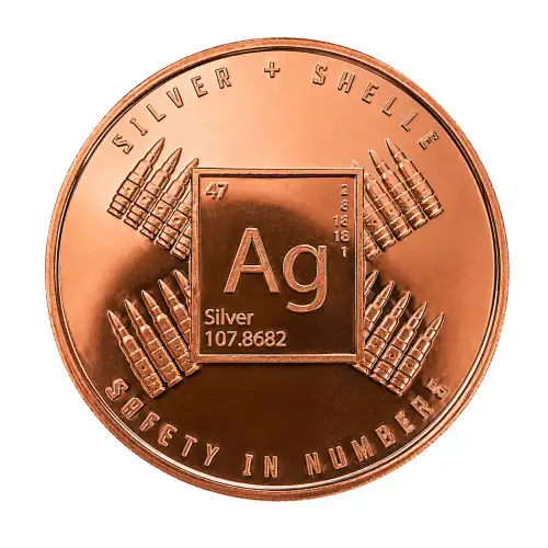 1 oz Copper SIN Silver Shells (2)