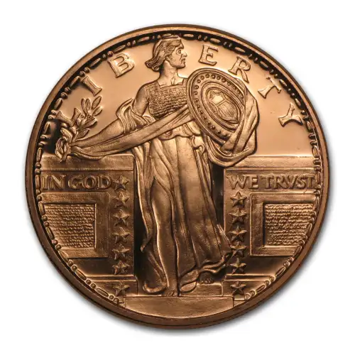 1 oz Copper Standing Liberty