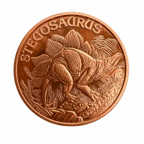 1 oz Copper Stegosaurus