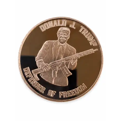 1 Oz Copper Trump W Gun