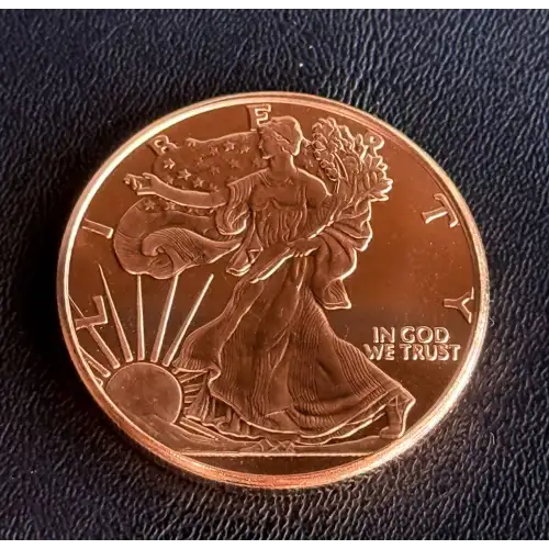 1 oz Copper Walking Liberty HLM