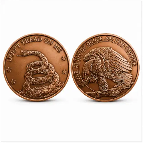 1 oz Reserve Proof Don't Tread on Me Copper