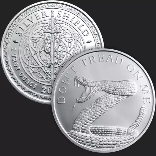 1 oz Silver GSM Don't Tread On Me Silver Shields (3)