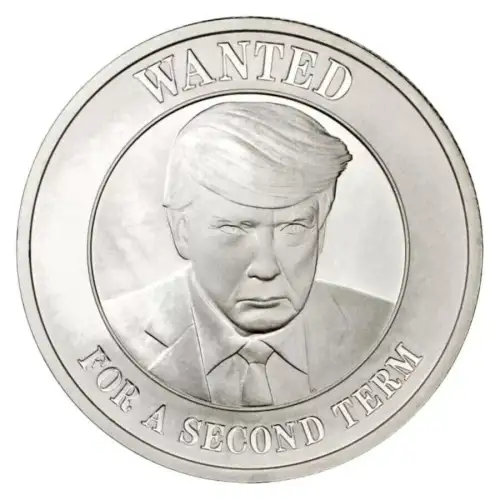 1 oz Silver Trump Wanted For A Second Term Mug Shot (2)