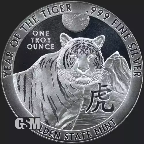 1 oz Silver Year Of The Tiger
