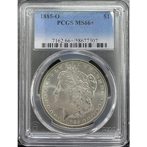1885(O) 0.77oz Morgan Silver Dollar PCGS MS-66+ (D-13)