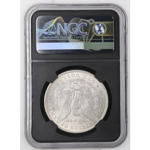 1896 - 0.77oz Silver Morgan Dollar - S$1 - NGC MS61 (S12B-B23)