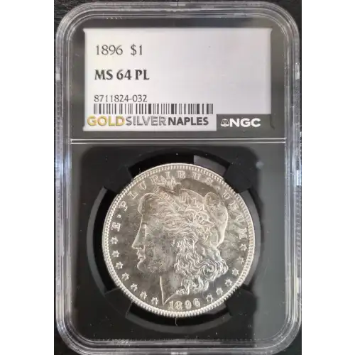 1896 $1 Morgan Dollar MS64 PL (S18A - B1)