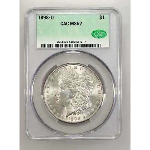 1898-O CAC MS62